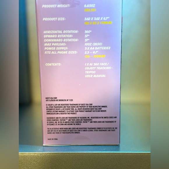 TRACK AI 360• FACE/OBJECT TRACK BOT TRIPOD - Picture 4 of 6